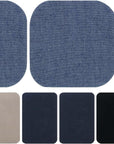 Denim & Twill Iron-On Patches Combo, 8Pc Assorted