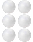 4 Inch Foam Balls for Crafts - 12 Pack round White Polystyrene Spheres for DIY Projects, Ornaments, School Modeling, Drawing