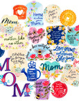 Heartfelt Mother'S Day Stickers (22 Pieces) - Floral Themed, Funny, Waterproof | Mom Stickers for Crafts, Scrapbooks, Water Bottles