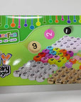 900Pcs Number Beads for Bracelets,9 Colors 0-9 Number DIY Jewelry Making Bracelet Necklace Keychain Crafts Making 7X4Mm