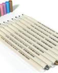 Set of 10 Marker Pens Coloured Pencils DIY for Photo Scrapbook Album Use, Multicolor, 10 Count