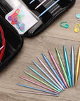 13 Pairs of Interchangeable Circular Knitting Needles Set