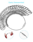 Ring Sizer Measuring Tool, 27 PCS Premium Ring Measurement Tool, US Ring Size 0-13 with Half Size, 1 PCS Finger Ring Sizing Measure Gauge, by