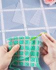 33 Pieces Mesh Plastic Canvas Sheets Kit Including 15 Pieces Clear Plastic Canvas, 12 Color Acrylic Yarn and Embroidery Tools for Embroidery Plastic Canvas Craft