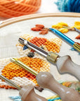 Adjustable Punch Needle Embroidery Kit for Adults - Complete Beginner Set with Tools - Ideal for Punch Needle and Needle Punch Projects