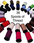 Sewing Kit for Adults and Kids - Small Beginner Set W/Multicolor Thread, Needles, Scissors, Thimble & Clips - Emergency Repair and Travel Kits - Sewing Accessories and Supplies