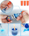 Epoxy Resin Pigment - 24 Colors Liquid Translucent Epoxy Resin Colorant, Highly Concentrated Dye for DIY Jewelry Making, Paint, Craft - 6Ml Each, with 6 Colors Resin Glitter