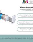 Ribbon Storage Rack - White