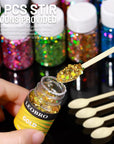 Holographic Chunky Glitter, 15 Colors Glitter, Craft Glitter for Resin, Nail Glitter, Festival Cosmetic Hair Face Body Glitter, Glitter Flakes Sequins for Epoxy Resin Tumbler DIY Arts Crafts
