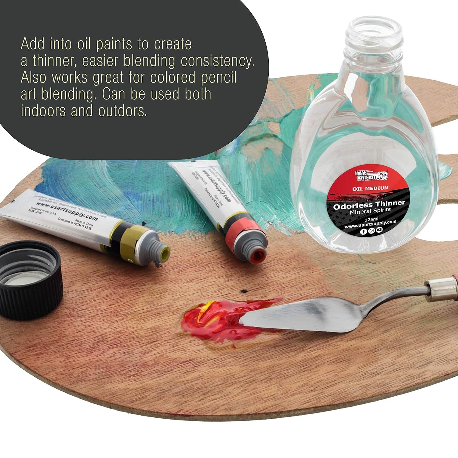 Odorless Mineral Spirits Thinner, 125Ml / 4.2 Fluid Ounce Container