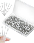 600 PCS Sewing Pins for Fabricwhite Straight Head Pinspush Pinsmap Pinscraft Positioning Pins Fixed Sewing Marker Needle for Crafting Dressmakerjewelry Diycraft and Sewing Wedding Flower Decorations