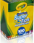 Super Tips Marker Set (100Ct), Fine Point Washable Markers, Drawing Markers for Kids & Adults, Great for Thick & Thin Lines