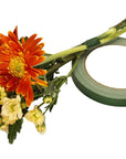 3 Rolls Waterproof Floral Tape Flower Tape for Bouquet Stem Wrapping and Floral Crafts(1/2" Wide,Dark Green)
