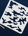 3 Pcs Camo Stencil Kit 11.8X11.8Inch Camo Stencils for Spray Paint Camouflage Pattern Stencils for Painting on Wood, Canvas, Paper, Fabric, Floor, Wall and Tile