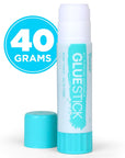 12 Jumbo Glue Sticks, 1.4 Oz All Purpose Stick Glue, Strong Hold, Easy Stick, Quick Drying, Non-Toxic, Scrapbooking Supplies for Home, School and Office