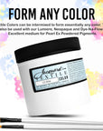 Jacquard Products White Textile Color Fabric Paint 8-Ounces - Bundled Brush Set