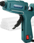 Hot Glue Gun Kit Glue Gun -  Craft Glue Gun Full Size(Not Mini) Glue Guns Heavy Duty Hot Glue Gun with 12Pcs Glue Sticks(0.43'' X 8") 100W for DIY Art