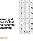 Sewing Ruler - 3" X 18" Acrylic Ruler - Sewing and Quilting Ruler with Gridlines - Arts and Craft Supplies - Clear