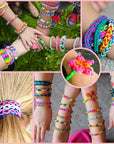 2500+ Rubber Bands for Bracelets 28 Colors Bracelet Making Kit Rubber Band Loom with Accessories for Your Special Time, Event, Ceremony and Occasion.