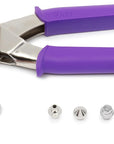 24P Heavy Duty Snap Pliers, Purple