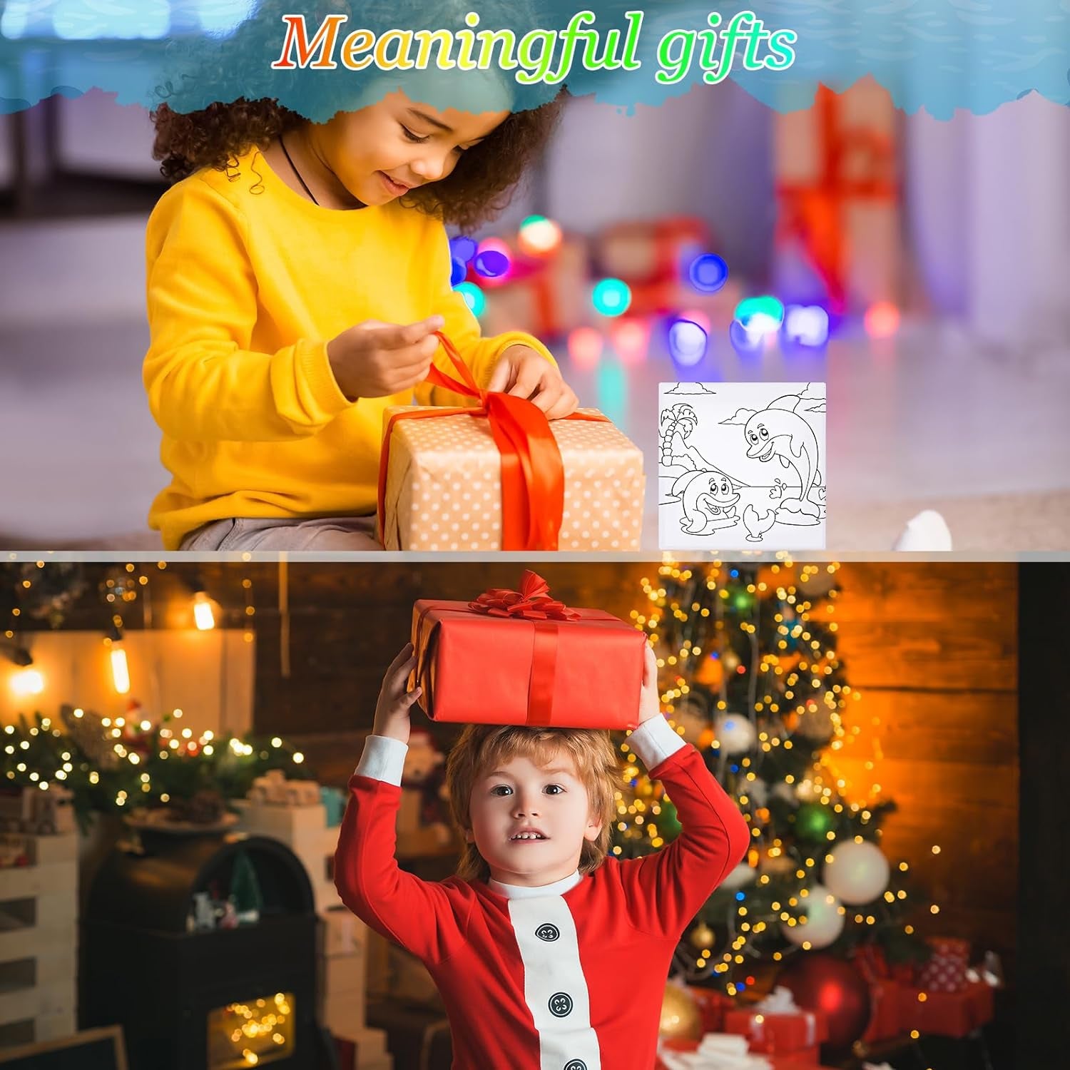 Meanpla 12 Pcs Back to School Pre Drawn Outline Canvas 4'' X 4'' Pre Drawn Stretched Canvas Painting Boards for Painting Art Party Favor for Student Kids First Day of School (Marine Animal Style)