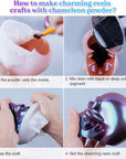 Chameleon Mica Powder, 10 * 5G Color Shifting Mica for Epoxy Resin/Tumbler, Saturated Chrome Pigment for Oil Painting,Slime,Nails