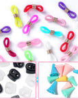 35Pcs Knitting Stitch Stoppers, Needle Minder, Knitting Needle Stoppers, Knitting & Crochet Supplies, Knitting Needle Point Protectors, Needle Stopper, Knitting Needle Hugger