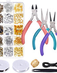 Jewelry Repair Kit with Jewelry Pliers, Jewelry Making Tools, Beading String and Jewelry Making Supplies for Jewelry Repair, Jewelry Making and Beading