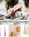 100 Pcs 13Cm/5 Inch Silky Handmade Soft Craft Mini Tassels with Loops for Jewelry Making, DIY Projects, Bookmarks, 20 Colors, 5 Pcs of Each