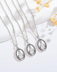 60Pcs Our Lady Miraculous Medal Floral Rosary Centerpiece Cross Jesus Virgin Mary Catholic Alloy Crucifix Charms for DIY Jewelry Making 12Mmx20Mm(A585)