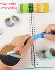50 Rolls Washi Tape Set, Decorative Adhesive Tape for Scrapbook, Arts & Crafts, Journals, and Planners, Each Rolls 5Yd Total 250Yd (Pink)
