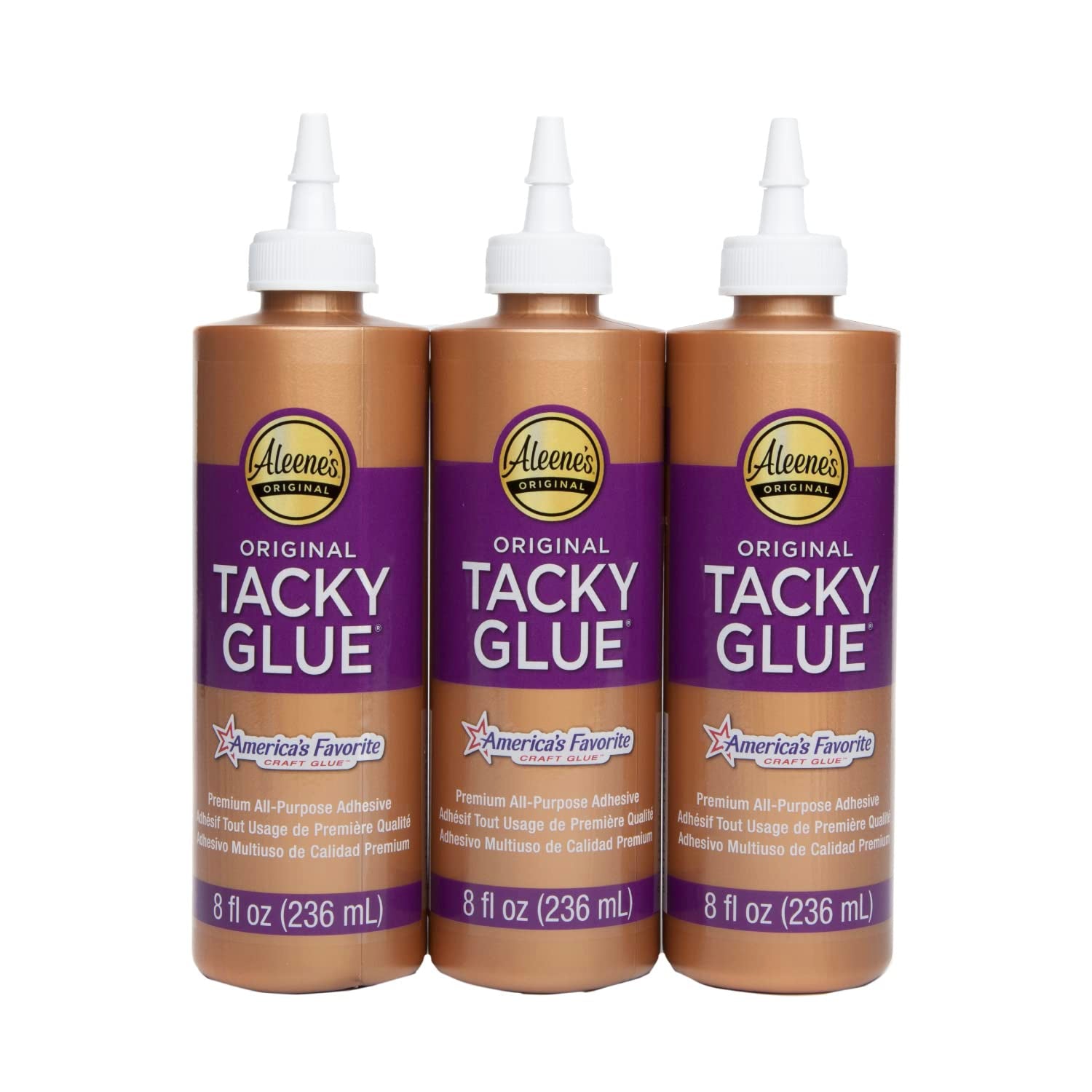 Original 2 Fl. Oz. 6-Pack, America'S Favorite Tacky Glue, 6 Pack, Ideal for Slime, Crafts and School Projects