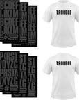 S.E.I 3-Inch Iron-On T-Shirt Letters, Block Letter Flock Heat Transfers, Black