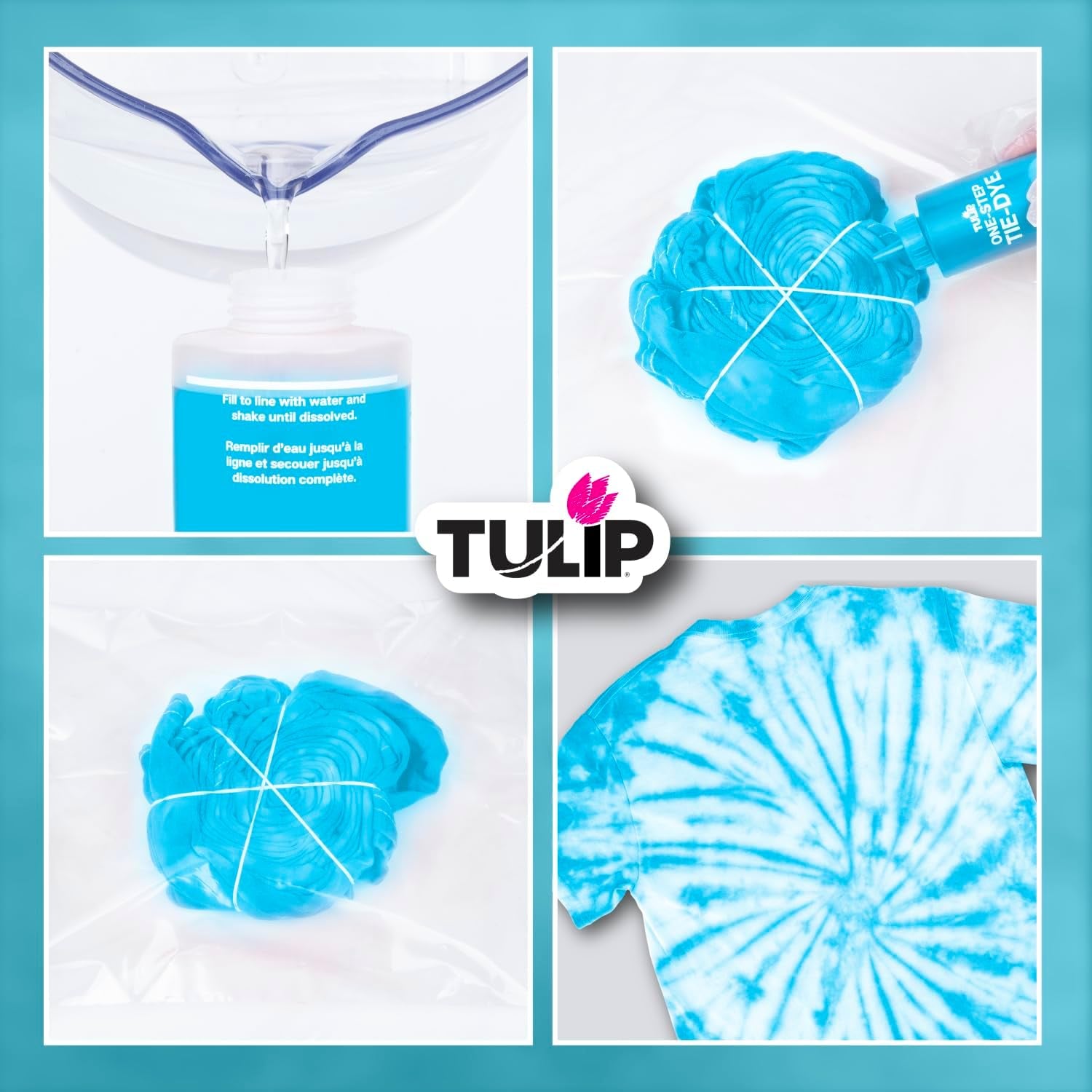 One-Step Tie-Dye Kit  Fabric Dye Open Stock 21548 Fdy Opstk Turquoise 3/36, as Detailed