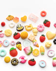 Slime Charms Food Cute Set - Mixed Lot Assorted Food Resin Flatback Cute Sets for DIY Crafts Making,Decorations,Scrapbooking,Embellishments,Hair Clip 25Pcs