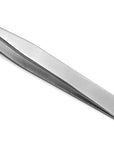 High Precision Tweezers 3 Pack - 4.7" Craft Tweezers for Sewing, Beading & DIY Crafts - Non-Serrated Jewelry Tweezer Set with Fine Point Tips - Stainless Steel Needle Nose Hobby Tweezers