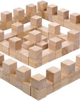 120Pcs 1 Inch Natural Solid Cube Wooden Unfinished Craft Wood Blocks Wood Cubes for DIY Craft Gifts (120Pcs)