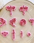 Dragon Clay Cutters, Polymer Clay Cutters Dragon, Dragon Earring Clay Cutter, Polymer Clay Cutters for Jewelry Making.