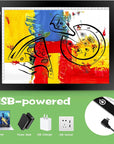 A4 LED Light Tracing Box Pad, Adjustable 9X12 Inch USB Powered Artcraft Portable Light Copy Board for Tattoo Transferring Artists DIY Drawing Diamond Art Sketching
