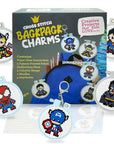 5 Stamped Superhero Cross Stitch Beginner Projects for Kids Needlepoint Starter Kit Sewing Set for Backpack Charms…