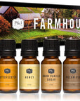 P&J Fragrance Oil Farmhouse Set | Old Books, Butterscotch, Honey, Warm Vanilla Sugar, Pecan Pie, Maple Syrup Candle Scents for Candle Making, Freshie Scents, Soap Making Supplies
