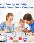 Complete Candle Making Kits for Adults Beginners,Diy Candle Making Supplies Include Soy Wax,Wax Melter,Scents,Dyes,Wicks,Wicks Sticker,Candle Tins & More-Full Candle Making Set - Arts & Crafts Kits