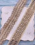 Burlap Ribbons,8 Rolls Burlap Lace Burlap Wedding Ribbon Natural Jute Rope Twine String for Crafts Gift Wrapping Wedding Party Home Decoration(17.6 Yards)