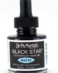 Star India Ink Bottle, 1.0 Oz, Matte Black