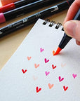 56217 Dual Brush Pen Art Markers, Retro, 10-Pack. Blendable, Brush and Fine Tip Markers