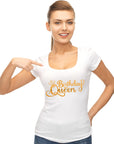 15 Pcs Golden Birthday Queen Squad Shirts Birthday Team Group Shirts Decal for Shirts Iron on Heat Transfer Vinyl for Women Set