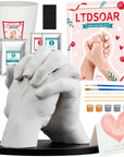 Hand Casting Kit Couples with Practice Kit, Hand Mold Kit for Adults & Kids, Romantic Anniversary Wedding Birthday for Her or Him,Boyfriend Girlfriend Unique