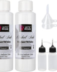 White Alcohol Ink for Resin, Alcohol Ink White Colors,2 Bottles Each 3.5Oz,Adjustable Alcohol-Based Resin Ink,White Resin Pigment for Epoxy Resin,Resin Petri,Tumblers,Resin Art