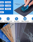 Resin Polishing Strips Kit,33Pcs Resin Supplies with Sandpaper,Resin File Kit &Blocks,Scissors,Wooden Brush,Cloth,Resin Tools for Epoxy Resin,Jewelry Making Supplies,Resin Molds
