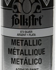 8 Oz Acrylic Paint, Silver Metallic
